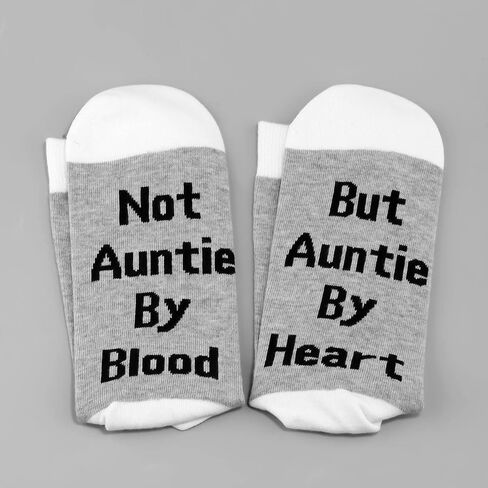 LEVLO Uncle Aunt in Law Gifts Not Auntie/Uncle By Blood But Auntie/Uncle By Heart Socks Uncle Aunt Birthday Gifts in Saudi Arabia