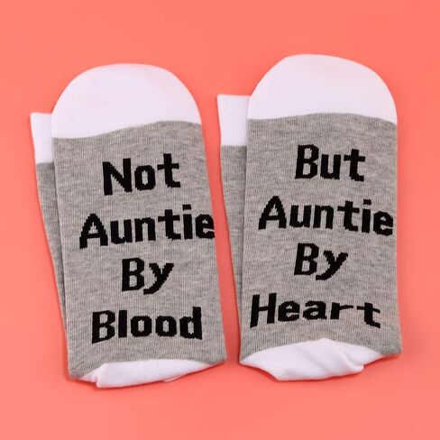LEVLO Uncle Aunt in Law Gifts Not Auntie/Uncle By Blood But Auntie/Uncle By Heart Socks Uncle Aunt Birthday Gifts in Saudi Arabia