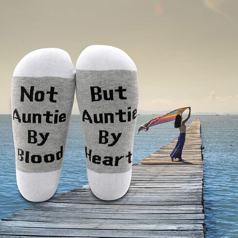 LEVLO Uncle Aunt in Law Gifts Not Auntie/Uncle By Blood But Auntie/Uncle By Heart Socks Uncle Aunt Birthday Gifts in Saudi Arabia