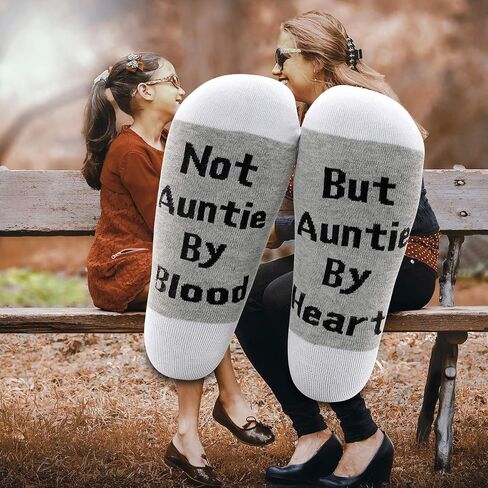 LEVLO Uncle Aunt in Law Gifts Not Auntie/Uncle By Blood But Auntie/Uncle By Heart Socks Uncle Aunt Birthday Gifts in Saudi Arabia