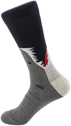 GeLana Women Men Novelty Shark Pattern Crazy Funny Gifts Socks in Saudi Arabia