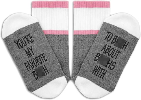 أنت المفضل لدي B*h، To B*h About B*hes مع الجوارب، جوارب Bestie، هدية Bestie، هدية عيد ميلاد Bestie، هدية لـ Bestie، أفضل هدية لصديق، Bestie Life، Sole Sisters، أفضل جورب صديق.(215 ) in Kuwait