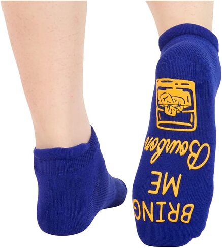 جوارب sockfun المضحكة المجنونة بوربون للرجال والنساء، هدايا بوربون هدايا الويسكي لمحبي بوربون، هدايا شرب مضحكة in Kuwait