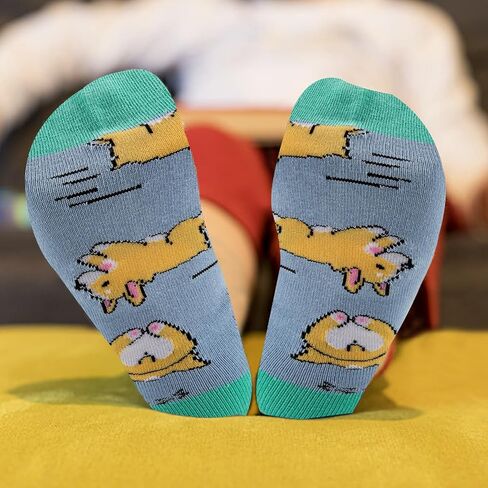 Cute Corgi Socks, Corgi Socs, Corgi Gifts for Corgi Lovers, Corgi Funny Gifts, Corgi Birthday Gifts for Women, Funny Corgi Gifts for Women Men, Universal Fit, Animal Cotton Socks in Saudi Arabia