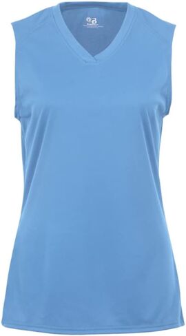 تي شيرت كولومبيا بدون أكمام للسيدات من بي كور، لون ازرق، مقاس L in Kuwait