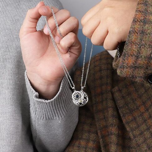 thunaraz 100 لغة مطابقة قلادة أساور للأزواج الشمس والقمر قلادة الإسقاط الأزواج أساور العلاقة أفضل صديق أساور الأزواج المجوهرات in Kuwait