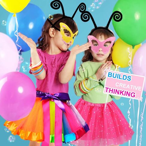 iROLEWIN Kids Fairy Butterfly Wings for Girls Toddlers Dress-Up Costume Mask Tutu and Headband Sister Birthday Gifts Party in Saudi Arabia