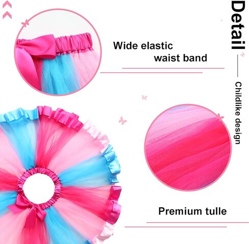 iROLEWIN Kids Fairy Butterfly Wings for Girls Toddlers Dress-Up Costume Mask Tutu and Headband Sister Birthday Gifts Party in Saudi Arabia