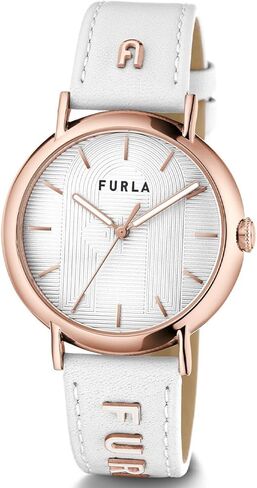 فورلا ساعة سهلة الشكل بسوار من الجلد الطبيعي بلون ابيض (الموديل: WW00023021L3)، ابيض in Kuwait