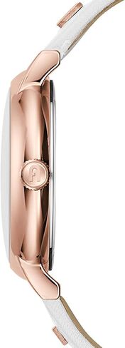 فورلا ساعة سهلة الشكل بسوار من الجلد الطبيعي بلون ابيض (الموديل: WW00023021L3)، ابيض in Kuwait