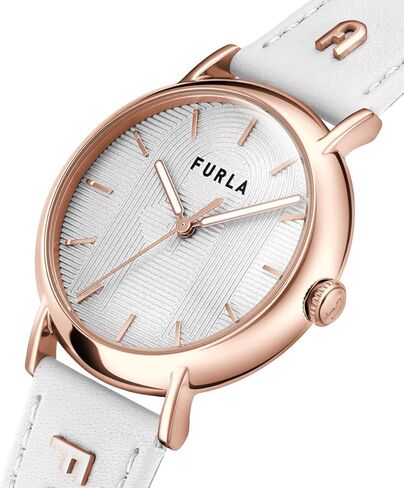 فورلا ساعة سهلة الشكل بسوار من الجلد الطبيعي بلون ابيض (الموديل: WW00023021L3)، ابيض in Kuwait