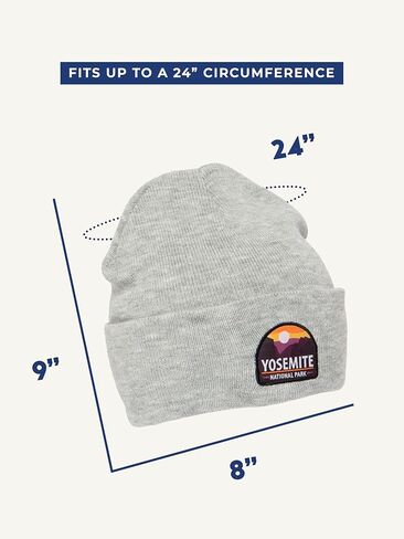 National Park Foundation Knit Cuffed Beanie Hat for Women Men Winter Hat Cuffed Beanies Knit Skull Cap Warm Ski Hats in Kuwait