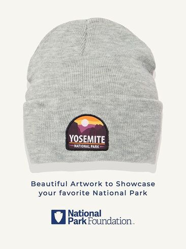 National Park Foundation Knit Cuffed Beanie Hat for Women Men Winter Hat Cuffed Beanies Knit Skull Cap Warm Ski Hats in Kuwait