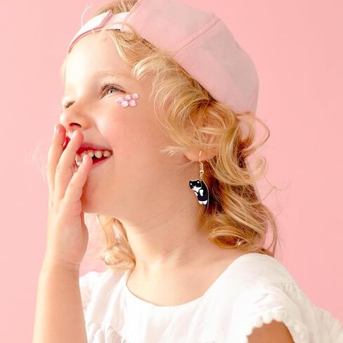 Cute Cat Dangle Earrings 6 Pairs Funny Cartoon Kitten Earrings Animals Print Cat Lovers Sets for Women Girls Vacation Valentine's Day Jewelry Gifts Cat Birthday Party Supplies Favors Classroom Rewards in Kuwait