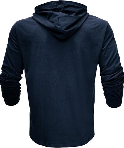 Hibluco Men's Lightweight Long Sleeve Hooded Sweatshirt Casual T Shirt Hoodie in Saudi Arabia
