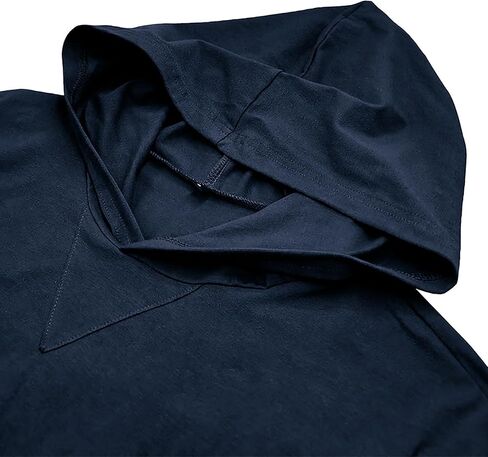 Hibluco Men's Lightweight Long Sleeve Hooded Sweatshirt Casual T Shirt Hoodie in Saudi Arabia