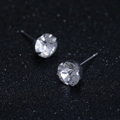 Shegirl Rhinestone Necklace Earrings Set Silver Choker Necklace Fashion Crystal Earrings Wedding Jewelry Set for Brides and Women in Kuwait