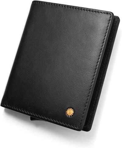 محفظة حامل بطاقات Revelot BiFold / جلد طبيعي مع خاصية حجب RFID / W1 (أسود نابا) in Saudi Arabia