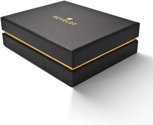 محفظة حامل بطاقات Revelot BiFold / جلد طبيعي مع خاصية حجب RFID / W1 (أسود نابا) in Saudi Arabia