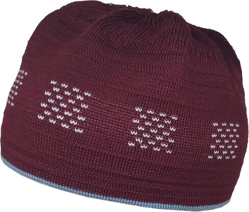 Set 4 Kufi Hat for Men Muslim AMN-225 Beanie Skull Cap Islam Taqiyah Takke Gift in Saudi Arabia