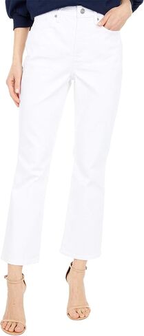 NYDJ Slim Bootcut Ankle Jeans in Optic White in Saudi Arabia