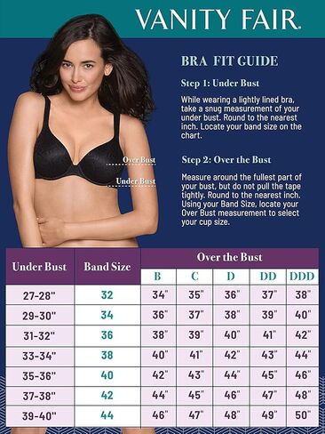 Vanity Fair Womens Body Caress Full Coverage Wirefree Bra, 40B, Lilac Chalk in Saudi Arabia