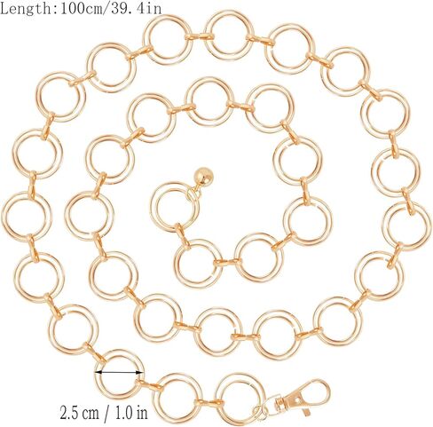 توب بوتي حزام سلسلة كونشو بيضاوي غربي للنساء، حزام سلسلة خصر معدني لفساتين جينز راعية البقر الغربية in Kuwait