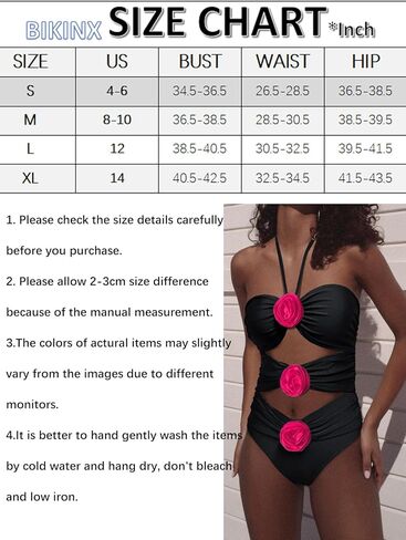 BIKINX مثير قطعة واحدة ملابس السباحة للنساء انقطاع الرسن القمم لباس سباحة ثلاثية الأبعاد زهرة ديكور Monokini in Kuwait