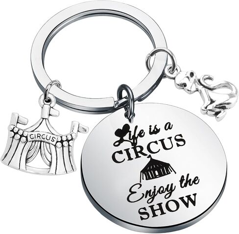 ENSIANTH Circus Gift Life is a Circus Enjoy the Show Gift Circus Showman Keychain Circus Staff Gift Circus Monkey Keychain in Saudi Arabia