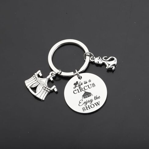 ENSIANTH Circus Gift Life is a Circus Enjoy the Show Gift Circus Showman Keychain Circus Staff Gift Circus Monkey Keychain in Saudi Arabia