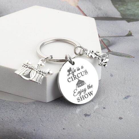 ENSIANTH Circus Gift Life is a Circus Enjoy the Show Gift Circus Showman Keychain Circus Staff Gift Circus Monkey Keychain in Saudi Arabia