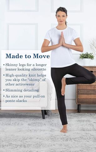 PajamaJeans Black Yoga Pants for Women - Yoga Dress Pants in Saudi Arabia