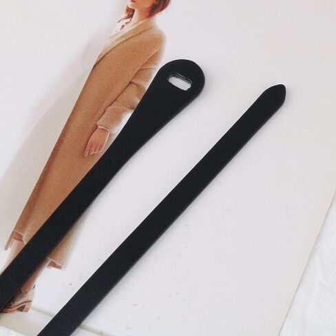 حزام رفيع من الجلد الصناعي بعقدة بسيطة مجانية للنساء والفتيات وحزام الخصر in Kuwait