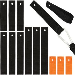 12PCS Soft Loops Jet Ski Anchor Points Accessories, Quick & Secure Anchor Points for Docking Bumpers & Fenders, Anchoring Lines & Bungee Dock Rope, Connection PWC Accessories 4 Assorted Sizes