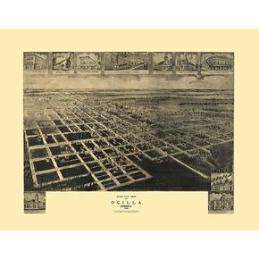 Posterazzi PDXGAOC0001LARGE Ocilla Georgia 1908 Fowler Poster Print, 36 x 24, Multicolor