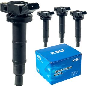 Ignition coil pack of 4 Compatible with Toyota Camry Corolla Matrix Solara 4runner Hilux Hiace Tacoma Scion XB 2.4L 2.7L UF495