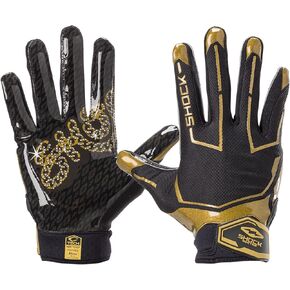 Shock Doctor Showtime Receiver Glove, Black/Gold Chain M