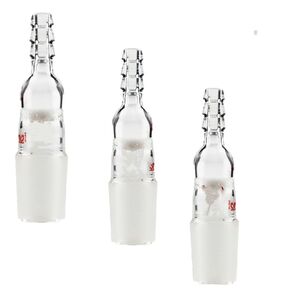 Lab Glass Straight Inlet Adapter with 14/20 Male Glass Joint Lab Glassware