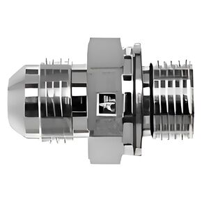 Brennan Industries 7001-06-12 Steel Straight Conversion Adapter Fitting, 9/16"-18 Male JIC x M12 x 1.5 MMORR