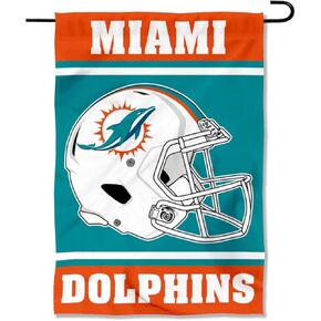 WinCraft Miami Dolphins Helmet Double Sided Garden Banner Flag
