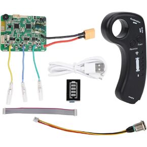 24V Electric Skateboard Accessories Set Include Skateboard Remote Control,Motherboard,Motor wire,Power supply cable,USB cable for Electric Skateboard