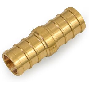 FQDQ0034-OM x PEX Straight Coupling Barb Pipe Fitting, 3/4'', Brass, 38