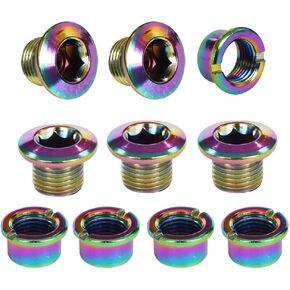 5 pcs Chainring Bolts Screws Colorful Disc Crankset Nuts Chainwheel Fit for Road Bike Mountain Bike MTB