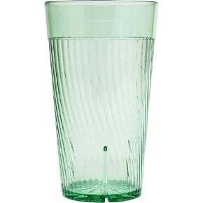 FSE PLPCTB314GR Tumbler, 14 oz. (16 oz. rim full), swirl design, Starburst® pattern base, Pack of 12 in Saudi Arabia