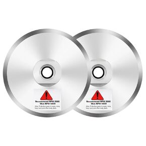 4 Inch Aluminum Backer Pad - 2pcs 4" Hook Loop Backing Pad with Arbor 5/8" 11 for Diamond Polishing Pads