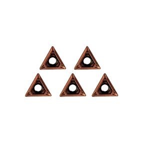 Carbide Turning Inserts TCMT110304 TCMT221 Carbide Inserts Tain Coated TCMT Insert for Lathe Turning Tool Holder Boring Bar, 5 Pieces