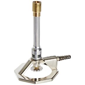Humboldt H-6220 General Purpose Tirrill Burners with Flame stabilizer, Natural gas, 11mm Mixing Tube OD, 5.5 CFH, 5,638 BTU Output, 152mm Overall Height
