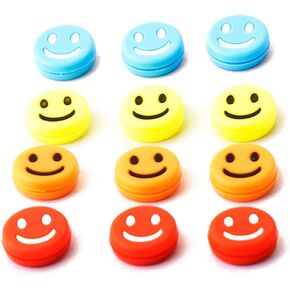 Tennis Vibration Dampener-Set of 12-Shock Absorber for Tennis Strings,Premium-Durable & Long-Lasting(Yellow,Blue,Orange and Red)