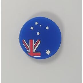 Flag of Australia Flag Emoji Tennis Racket Vibration Dampener Soft Silicon Racket Dampener Cartoon Shape Tennis Racquet Shock Absorbers Tennis Racket for Racquetball