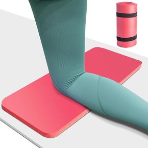 Yoga Knee Pad Cushion, Thick Yoga Mat 0.8inch (20mm) with Yoga Mat Carrier Strap, Mats for Pain Free Knees, Elbows, Wrists and Back, Workout Mats for Home Gym, Yoga, Pilates, Planks, Ab Rollers